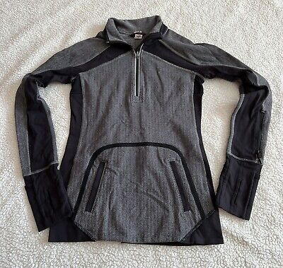 Ivivva By Lululemon Jacket Gray Black Size 12 Girls Active Pre Owned