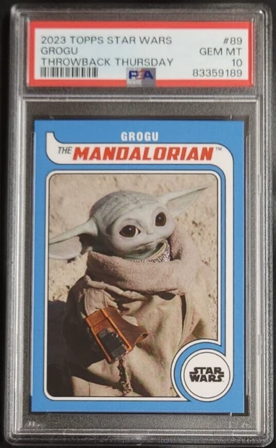 Grogu 2023 Topps Throwback Thursday Star Wars #89 PSA 10 GEM MT