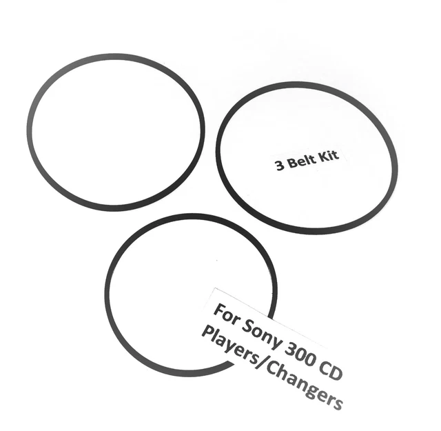 SONY 300 CD Player Belts 2 Drive Belts & 1 Door belt see more models