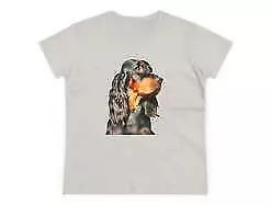 Gordon Setter 'Angus' Women's Midweight Cotton Tee -