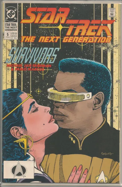 Star Trek The Next Generation #5 (1990, DC/Direct) NM-M New/Old Stock FREE S/H!