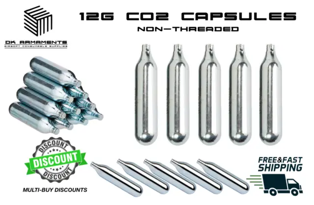 12G CO2 Gas Capsule Cartridge bulb for Airgun Air Rifle Airsoft Pistol C02