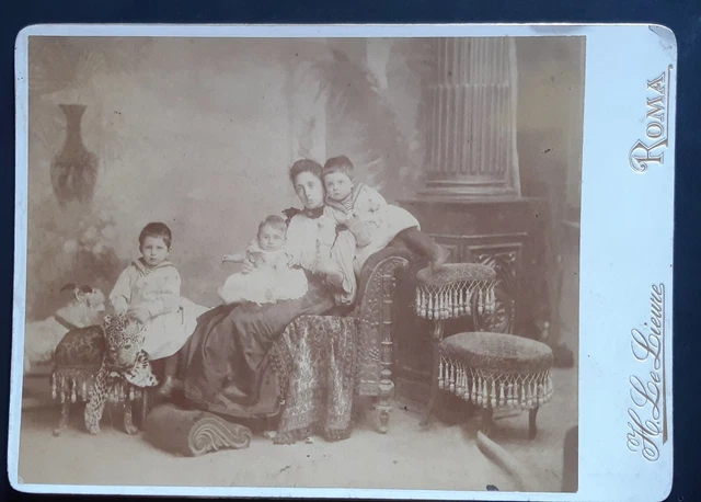 nobiltà romana duchessa Caffarelli Boncompagni e figli Le Lieure Roma albumina