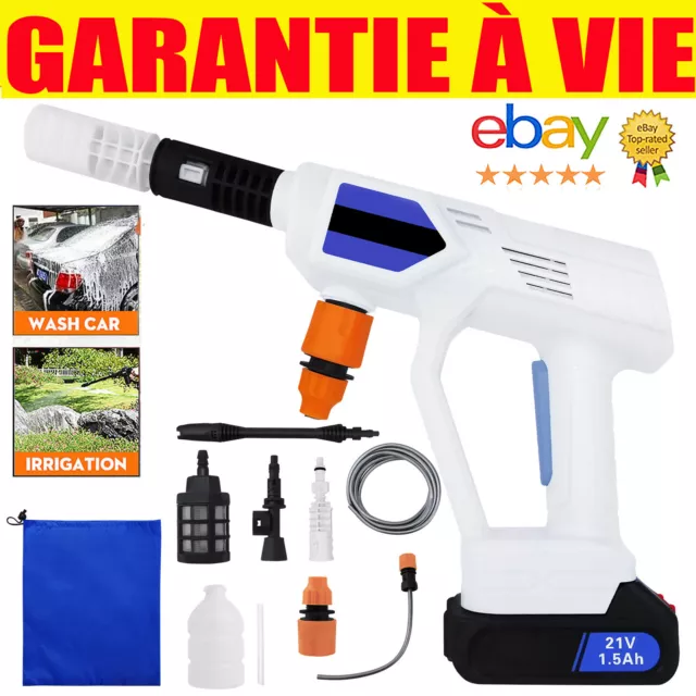 2024 Pistolet à eau haute pression Portable pour nettoyer voiture jardin Batteri