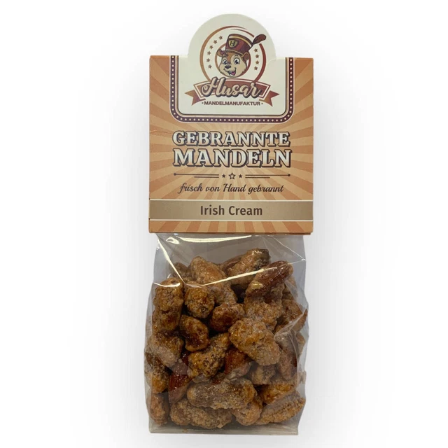 Hussard Mandelmanufaktur Mignonne Amandes Grillées Irish Crème Vegan 100g