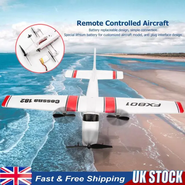 Fixed Wing Remote Control Airplane 2.4G 2 Channels Electric RC Glider Kids Toys