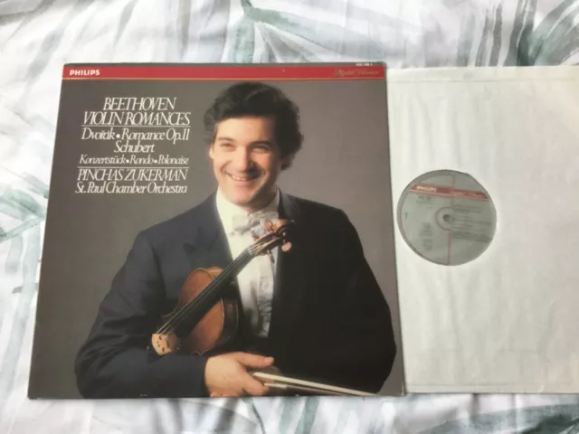 420 168-1 Beethoven Violin Romances 1986 Philips Digital Lp Pinchas Zukerman