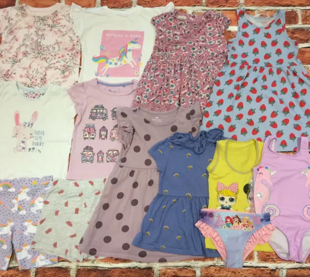 Girls Clothes Bundle 2-3 Years Dress Tops Shorts Next H&M TU George Etc