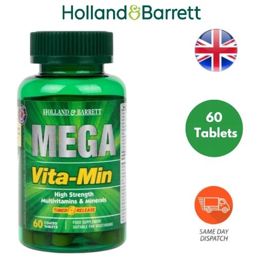 HOLLAND & BARRETT Mega VitaMin High Multivitamins and Minerals 60