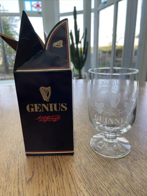 Vintage Guinness Glass Toucan Inn Park Royal. Boxed