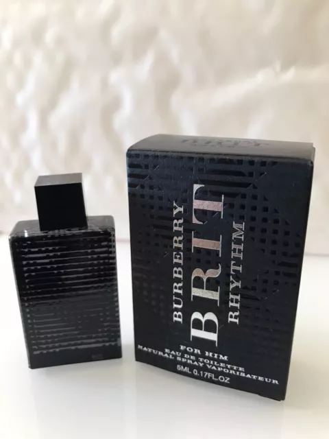 miniature de parfum " burberry brit rhythm " edt 5ml.