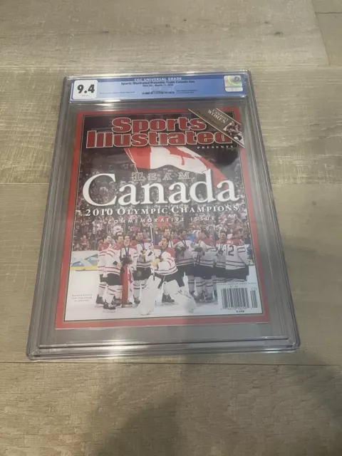 CGC 9.4 Sports Illustrated March 11, 2010 Team Canada Olympic Champions