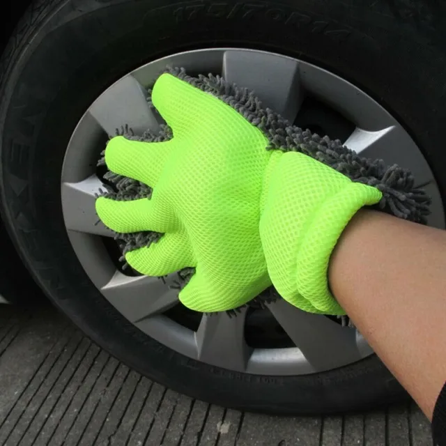 Guanto lavaggio auto 5 dita strumento ideale per la pulizia auto esterna e i