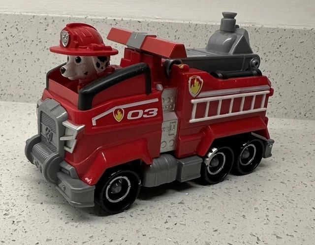 Paw Patrol Marshall Y Su Moto Moto Pups Deluxe – Figura Con Chaqueta Y Casco, Vehículo Con Función De Caballito, Para Niños A Partir De 3 Años