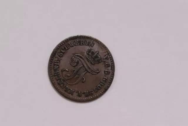 Germany Mecklenburg Pfennig 1872 B32 #K7499