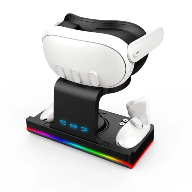 Für Meta Quest 3 VR Headset Controller Ladestation Ladedock Ladeständer ABS