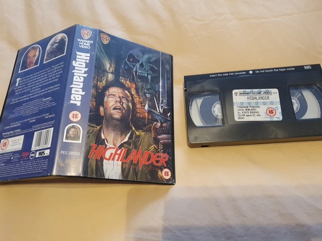 HIGHLANDER VHS VIDEO Cassette Tape (1986) Christoper Lambert Sean ...