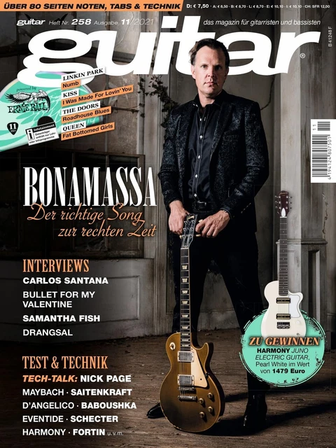 Guitar 11 2021 Avec Gitarre Playalongs Et Workshop Joe Bonamassa