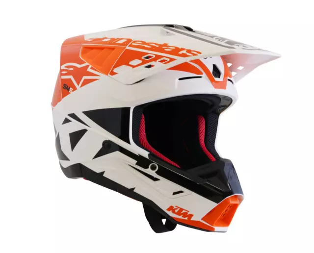 KTM Alpinestars Supertech M5 Offroad Dirtbike Orange Motocross Racing Helmet SM