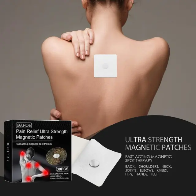 30x Magnetic Acupoint Patches Magnet Acupuncture Therapy for Neck Back Legs 3
