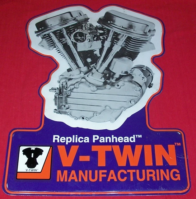 BIG MOTORCYCLE REPLICA Panhead Sign VTwin Manufacturing Harley
