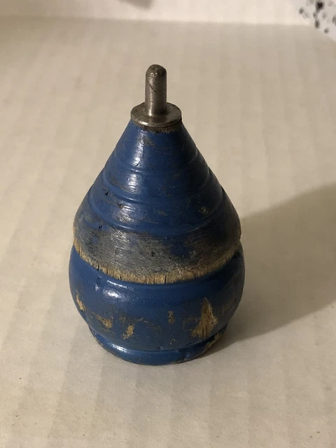 Vintage Wooden Spinning Top Made In Mexico Well Used 1