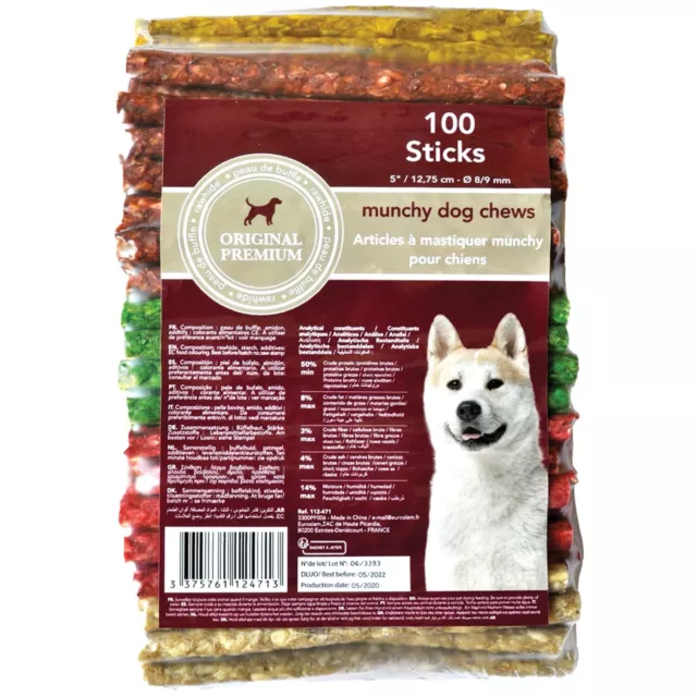 100 batonnets Munchy mixtes friandises pour chien