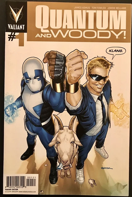 Quantum and Woody #1 NM Gold Variant 2013 Valiant Comics VEI James Asmus