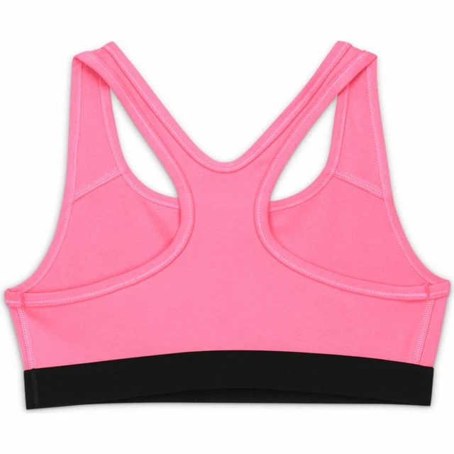 BRA top sportivo sostegno medio Bambina nike swoosh DA1030-675 Fucsia-Nero 3
