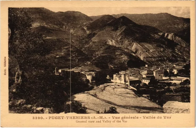 CPA Puget-Theniers - Vue générale - Vallée du Var (110680)