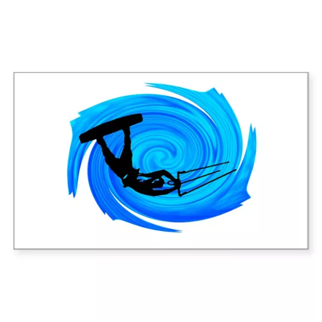 CafePress KITEBOARD Sticker Rectangle Bumper Sticker Car Decal (1802042881)