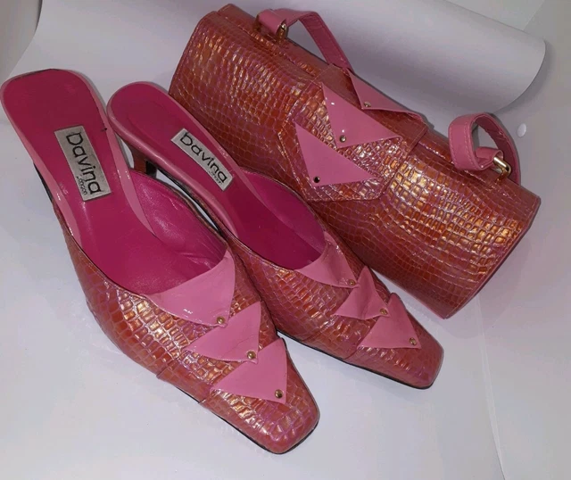 DAVINA LONDON MATCHING Pink Shoe Bag 70.00 PicClick UK