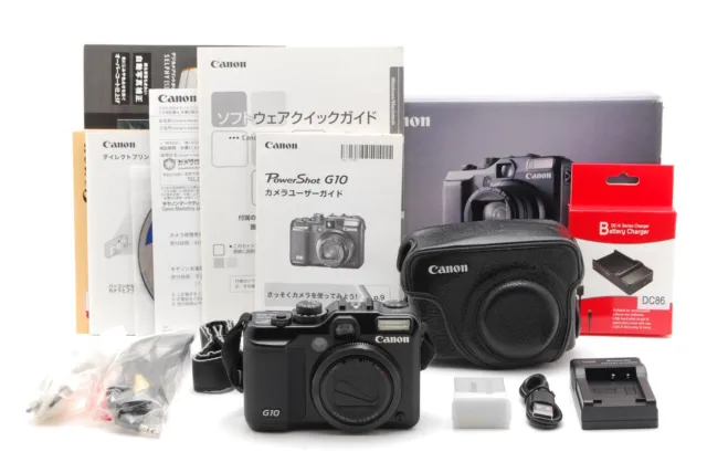 【NEAR MINT in BOX】 Canon PowerShot G10 14.7MP Digital Compact Camera Black JAPAN