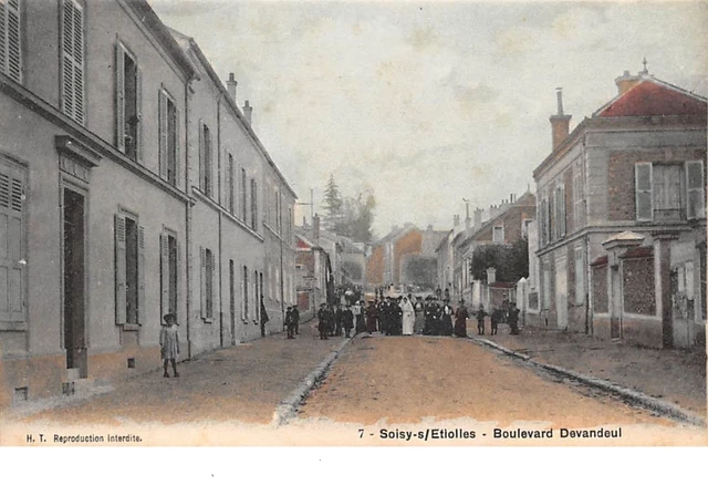 91. n°206194. soisy sous etiolles. boulevard devandeul. mariage. pas courante
