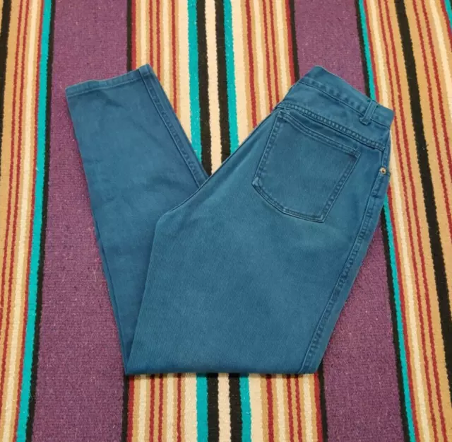 Vtg 80's Great Land Women's Blue Denim Western High Waist Mom Jeans Size 6 26x28