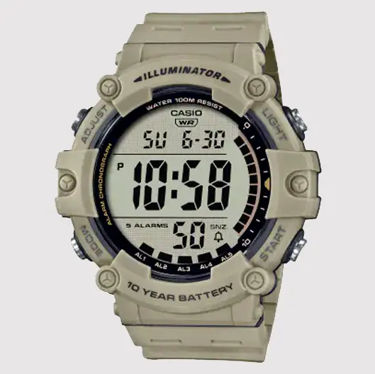 Orologio Multifunzione Casio AE-1500WH-5AVEF WR10ATM Luce - Listino 39,90 euro