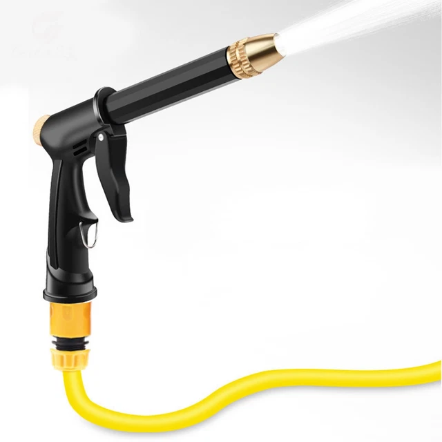 HIGH PRESSURE WATER Spray Gun Car Wash Metal Brass Nozzle Garden Hose