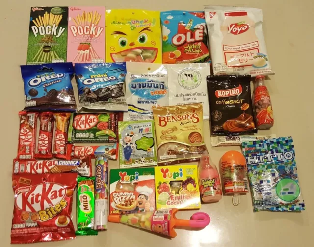 Asian Sweets Set Random Candy Gum Cookie Snacks Many Brands Worldwide Shipping