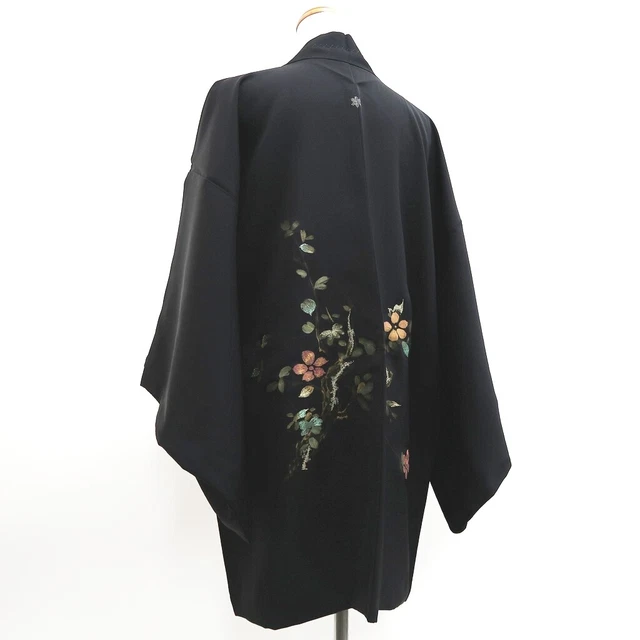 9272E5 Silk Vintage Japanese Kimono Haori Jacket Branch 2