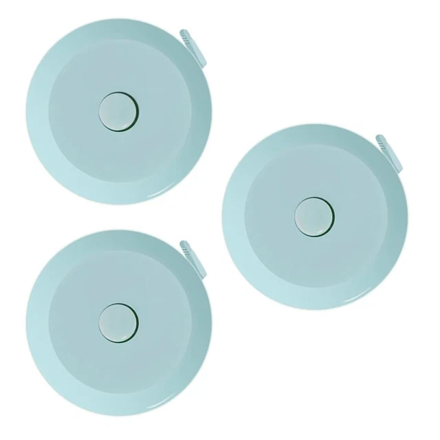 Blue Mini Measure 3 PACK 150CM/60” Soft Mini Automatic Retractable Measuring Tape Measure ...