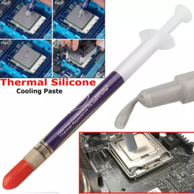 Silicone Thermal Compound Cooling Paste Grease Syringe New Processor For PC