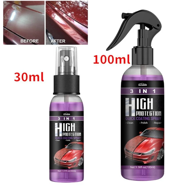 Cappotto auto rapido ad alta protezione ceramica 3 in 1 rivestimento spray idrofobo UK