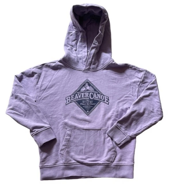 Roots Beaver Canoe 2022 Hoodie Sweatshirt Purple Girls’ XL