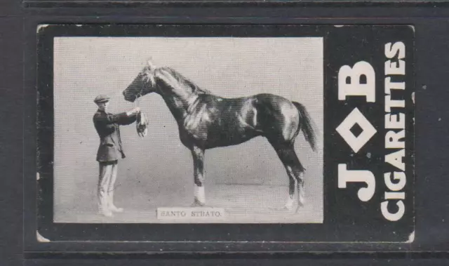 CIGARETTE CARDS Societe Job 1909 Racehorses - #20 Santo Strato