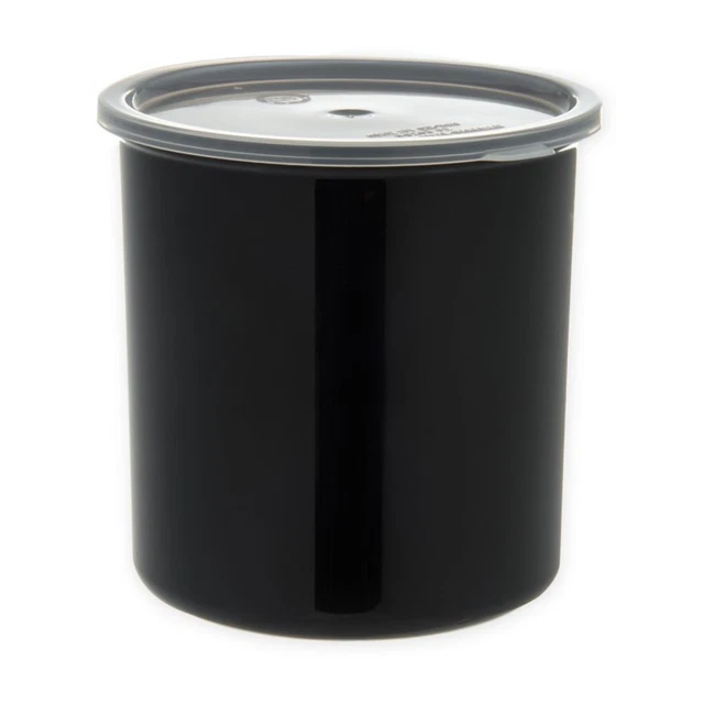 Carlisle 30203 Classic 2.7 Qt. Black Crock with Lid