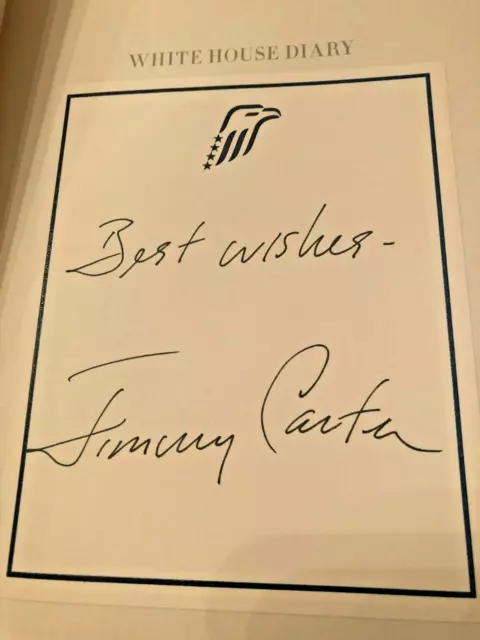 RARE SIGNED by JIMMY CARTER WHITE HOUSE DIARY (2010) HC e/DJ A FINE 1ST EDITION