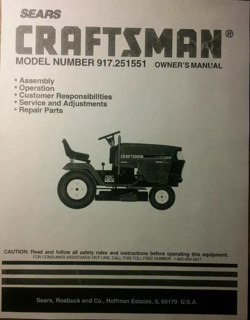 Craftsman gt3000 store parts manual