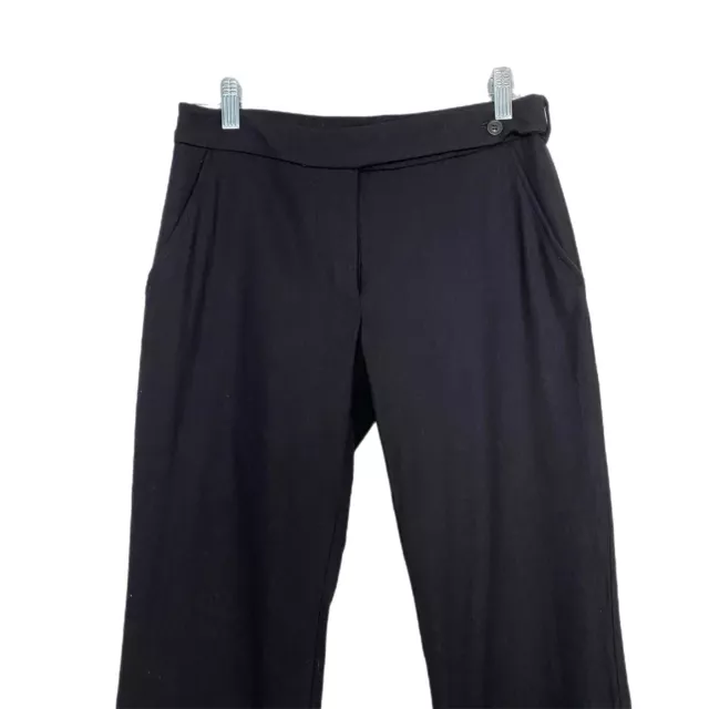 Paul Smith Women's Black Wool Blend Straight Leg Side Pocket  Pants Size 38 (M) 3