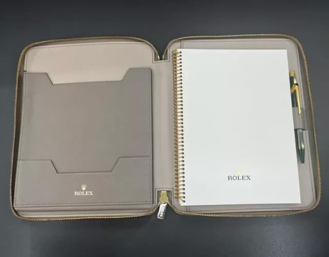 PORTA BLOCK NOTES Rolex Pelle Tortora 20x24cm - Notepad Holder, Taupe  Leather EUR 400,00 - PicClick IT