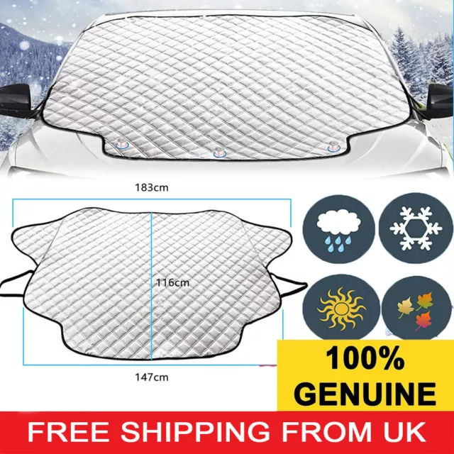 Windscreen Cover Magnetic Car Window Screen Frost Ice Large Snow Dust Protector